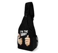 Bolsa Cruzada Yo Soy El Papi Ligero Bolso De Pecho Duradero Mochila Pecho Para Trabajo Caminar Escolar 19X39Cm