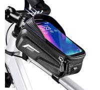 Bolsa Cuadro Bicicleta Impermeable Con Visor Solar y Pantalla Táctil Sensible Para Tubo Superior de Bicicletas de Montaña y Carretera