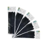 bolsa de 100 bridas negras 3.6x300mm, poliamida 66, resistentes y duraderas, ideales para atar, agrupar y organizar cables y objetos.