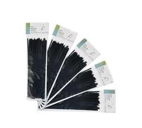 bolsa de 100 bridas negras de 2,5x200mm, 100% poliamida 66, resistentes y duraderas, ideales para organizar cables y fijar elementos.