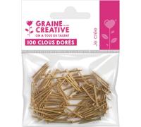 Bolsa de 100 clavos dorados para String Art 20 mm - Semilla creativa