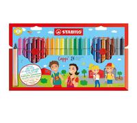 Rotulador escolar con sujeción triangular STABILO Cappi - Estuche de 24 colores