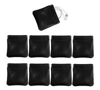 Bolsa de 8 Piezas de Cuero PU Bolsa de Almacenamiento Portátil con Hebilla de Muelle Bolsa de Almacenamiento a Prueba de Polvo para Horquillas, Adecuado Para Almacenar Monedas Y Llaves