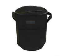 Bolsa de abono no tejida, contenedor de basura de jardín de 5 galones para colección de hojas, bolsa de fertilizantes orgánicos de fermentación probiótica, tela no tejida resistente para patio, cocina