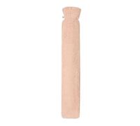 Bolsa de agua calda in tubo Premium con copertura in pelliccia di orsetto, bottiglia dell'acqua calda, 77 cm x 13 cm Certificato BS1970:2012 - Testato da TÜV Rheinland (Rosa)