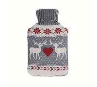 Bolsa de Agua Caliente 1,7L, Flexible, Agradable al Tacto, Dimensiones 20x32x4 cm, Ideal para Aliviar Dolores Musculares y Mantener el Calor.