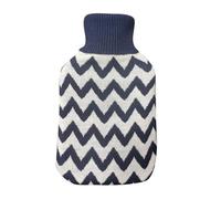 Bolsa de Agua Caliente 1,7L, Forro Azul, Dimensiones 20x32x4 cm, Flexible y Agradable al Tacto, Ideal para Alivio de Dolores Musculares.