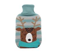 Bolsa de Agua Caliente 1,7L, forro flexible y agradable al tacto, dimensiones 20x32x4 cm, ideal para calentar y aliviar dolores.