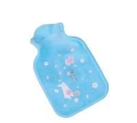 Bolsa De Agua Caliente 2 piezas de calentadores barriga, bolsa agua caliente goma con dibujos animados, cálida, relajante, segura, for el calor y frío, tela felpa grande(3)