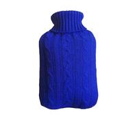 Bolsa De Agua Caliente 2 uds., l, funda grande de punto for bolsa agua caliente, resistente al calor y frío, for mantener el(Blue)