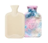 Bolsa de Agua Caliente 2L, Botellas de Agua Caliente con Suave Felpa Funda, Agua Caliente Bolsa para Alivio del Dolor, Ideas de Regalo para Niños, Mujeres y Mayores (# - 7)