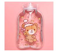 Bolsa de Agua Caliente 3PCS Transparente Botella Linda Caliente Agua for Mantener su Vientre del Calentador del Calentador de la Mano de Dibujos Animados Lleno Mini portátil Bolsa de Agua Caliente