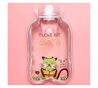 Bolsa de Agua Caliente 3PCS Transparente Botella Linda Caliente Agua for Mantener su Vientre del Calentador del Calentador de la Mano de Dibujos Animados Lleno Mini portátil Bolsa de Agua Caliente