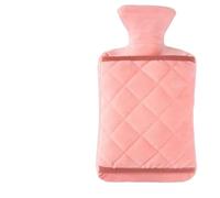 Bolsa de Agua Caliente Bolsa de agua caliente 1/2 L grande con funda felpa y almohadilla gruesa a prueba explosiones for parrillas, ideal for el invierno, for manos, pies abdomen(1000ML pink)