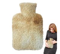Bolsa de agua caliente, bolsa de agua caliente, bolsa de agua caliente de 1000 ml, calentador de pies, pequeña bolsa de agua caliente de gran capacidad y funda de tela para el invierno