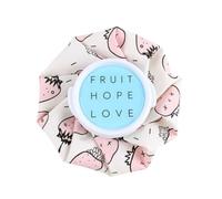 Bolsa De Agua Caliente Bolsa de agua caliente con dibujos animados, bolsa hielo doble uso for verano, multiusos for aliviar el dolor rodillas, cabeza y piernas, suministros for mantener calor(White)