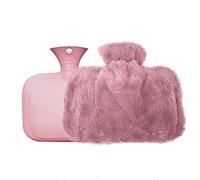 Bolsa de agua caliente Bolsa De Agua Caliente Con Funda Lana Y Bolso for Terapia Frío Calor Multicolor(Pink)