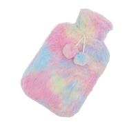 Bolsa de Agua Caliente, Bolsa de Agua Caliente de Felpa Desmontable para Aliviar las Molestias 2000ml para el Cuello(Color Rojo Azul Púrpura)