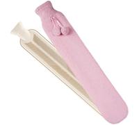 Bolsa de agua caliente Bolsa De Agua Caliente Larga Con Funda Y Cinturón Multicolor 72x12 cm(Pink)