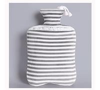 Bolsa de agua caliente Bolsa De Agua Caliente Multicolor 1000ML-2000ML Con Funda Lavable Extraíble Caucho Natural(Grey,1000ML)