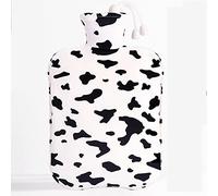 Bolsa de agua caliente Bolsa De Agua Caliente Multicolor 1000ML-2000ML Con Funda Lavable Extraíble Caucho Natural(White,1000ML)