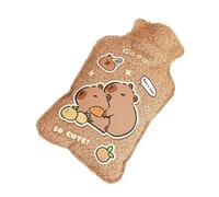 Bolsa de agua caliente, bolsa de agua caliente, paquete de agua caliente con diseño de animales | Almohadilla térmica para pies para manos, compresa caliente llena de agua de peluche suave para niños