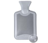 Bolsa de agua caliente Bolsa de agua caliente reutilizable con funda felpa en tamaños multicolores 500ML-2000ML(Grey,500ML)