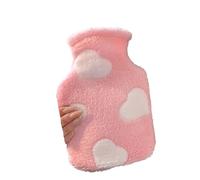 Bolsa de Agua Caliente Bolsa de agua caliente suave felpa 500 ml (16,91 oz/33,81 oz) for calentar las manos, forrada PVC, for cuello, espalda, hombros y piernas(1000ml)