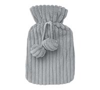 Bolsa de agua caliente, bolsa de agua prueba de fugas, bolsa de agua caliente con funda de punto, bolsa de agua caliente calentador de manos y pies, resistente altas temperaturas para clima frío,