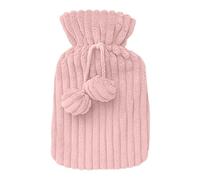 Bolsa de agua caliente, bolsa de agua prueba de fugas, bolsa de agua caliente con funda de punto, bolsa de agua caliente calentador de manos y pies, resistente altas temperaturas para clima frío,