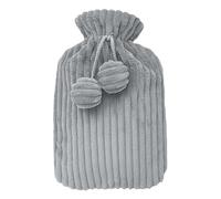 Bolsa de agua caliente, bolsa de agua prueba de fugas, bolsa de agua caliente con funda de punto, bolsa de agua caliente calentador de manos y pies, resistente altas temperaturas para clima frío,