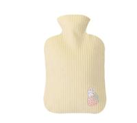 Bolsa de agua caliente, Bolso caliente de la botella de agua caliente de la mano for la calefacción del invierno, bolso de agua caliente caliente del aislamiento del pie(Yellow,1500ml)