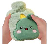 Bolsa de agua caliente, botella de agua caliente con cubierta, Linda almohadilla térmica, Botella de agua fría, cubierta para animales, calentador portátil y acogedor para clima frío para cuello