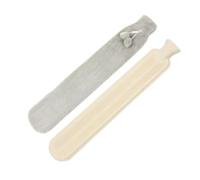 Bolsa de agua caliente, Botella de agua caliente con parte trasera cintura cálida for cama, 2 uds., funda Material felpa suave, 2L(Green 2l)