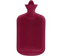 Bolsa de agua caliente botella de agua caliente goma 2L multicolora for la termoterapia del alivio dolor y el calentador cama(Red)