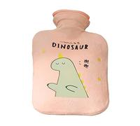 Bolsa De Agua Caliente,botella De Agua Caliente Para La Cama, Calentador De Manos 1000 ml, Bolsa De Agua Caliente Para Aliviar Lesiones Con Funda De Diseño De Dinosaurio Lindo Para Lesiones