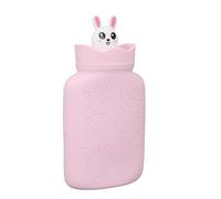 Bolsa de Agua Caliente, Botella de Agua Caliente, Silicona, Multifuncional, Práctica, Calefacción por Microondas, Linda para el Hogar (Rosa)