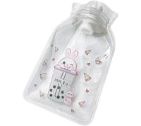 Bolsa de agua caliente, calentador de manos, bolsa de agua caliente, calentador de pies, transparente, bolsa de agua caliente de dibujos animados, bolsa de agua caliente portátil, compresa caliente y