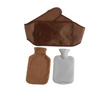 Bolsa de agua caliente, Calentador de manos for cintura, botella agua caliente, cinturón, bolsa, felpa suave(Brown 240g)