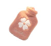 Bolsa de agua caliente, Calentador de manos for niñas, botella agua bonita invierno, portátil, for cintura, cama mano, botellas calientes, 2 uds(Roze,1000ml)