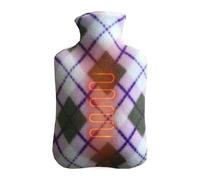 Bolsa de agua caliente, calentador de manos y pies, bolsa de agua caliente cómoda de 2 l, bolsa de agua caliente de invierno imprescindible para novia, madre, padre, San Valentín