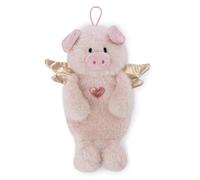 Bolsa de agua caliente Cerdo ángel de la guarda La La Piggie, 300 ml, 35 cm, rosa fucsia, suave muñeco térmico, desde 10 meses, peluche en forma de bolsa de agua caliente, para niños y adultos, 61937