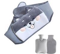 Bolsa de agua caliente, cinturón para botellas de agua caliente, bolsa de agua caliente con funda de cintura suave 3 en 1, bolsa de agua caliente de PVC, una botella de agua caliente para aliviar el