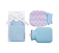 Bolsa de agua caliente clásica de goma para cuello y hombros, gran regalo para el día de San Valentín para novia, botella de agua caliente de goma con funda