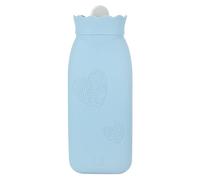 Bolsa de agua caliente, color calentador de manos de silicona opcional para fiebre para dolores para reducir la hinchazón para lesiones deportivas(azul)