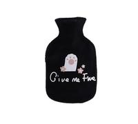 Bolsa de agua caliente con agua caliente y calentador de manos de peluche de dibujos animados lindo unicornio gato conejo flamenco proporcionar calor 350 ml (V)