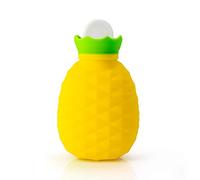 Bolsa de agua caliente con bolsa de agua caliente y bolsa de agua caliente con calentador de manos de goma natural extraíble y lavable para proporcionar calor 200 ml (amarillo)