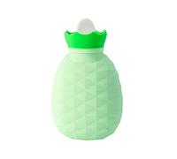 Bolsa De Agua Caliente Con Calentador De Manos De Silicona En Forma De Piña Para Calentar Y Compresar Hielo - Verde