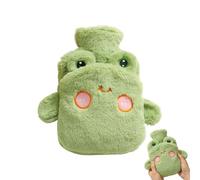 Bolsa de agua caliente con cubierta - 1 L protección contra el frío invernal estampado animal - Bolsa de agua caliente con funda de peluche, para recuperación de hombros y músculos, mujeres y niños