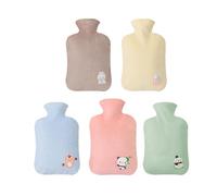 Bolsa de agua caliente con diseño de dibujos animados, bolsa de agua caliente de felpa, relleno de agua caliente, mantiene el calor, a prueba de frío, paquete de calor para niños